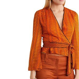 NWT Diane von Furstenberg DVF Silk Top